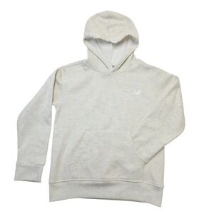 New Balance Hoodie Pullover Womens Beige‎ Heathered Athletic Sweatshirt